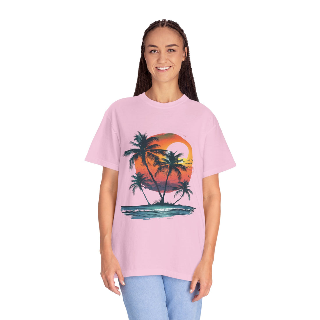 Summer Time - Sunshine Unisex Garment-Dyed T-shirt Love My Cat