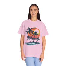 Summer Time - Sunshine Unisex Garment-Dyed T-shirt Love My Cat