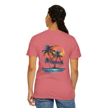 Hello Summer Sunset - Unisex Garment-Dyed T-shirt