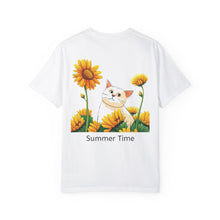 Summer Time - Sunshine Unisex Garment-Dyed T-shirt Love My Cat