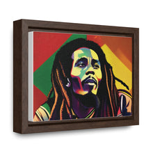 Colored Bob Marley Canvas Wraps, Horizontal Frame