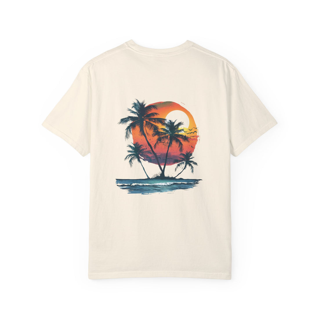 Hello Summer Sunset - Unisex Garment-Dyed T-shirt