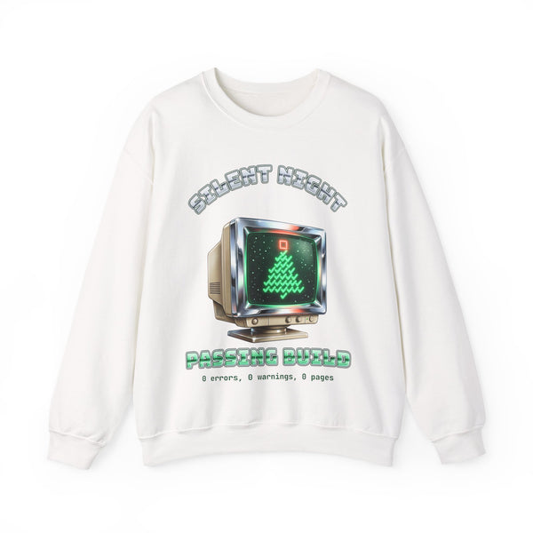 programmer Christmas sweatshirt Silent Night Passing Build by Inkida, view 1
