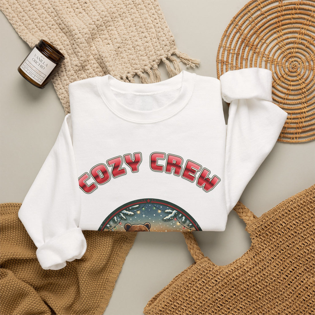 Head Elf in Charge 2026 family Christmas sweatshirt by Inkida, view 7