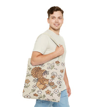 Vintage Girls Collecting Flowers Trending Tote Bag