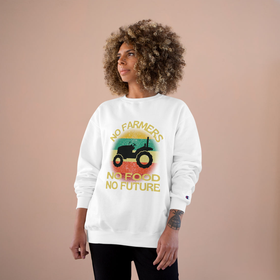 No Farmers No Food Champion Sweatshirt