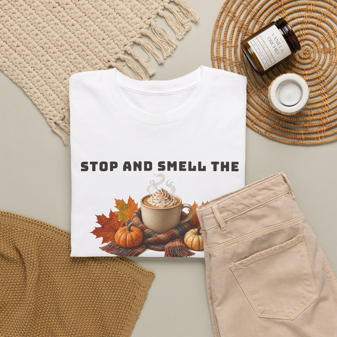 Stop and Smell the Pumpkin Spice Plus Size Tee