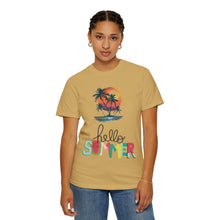 Hello Summer Sunset - Unisex Garment-Dyed T-shirt