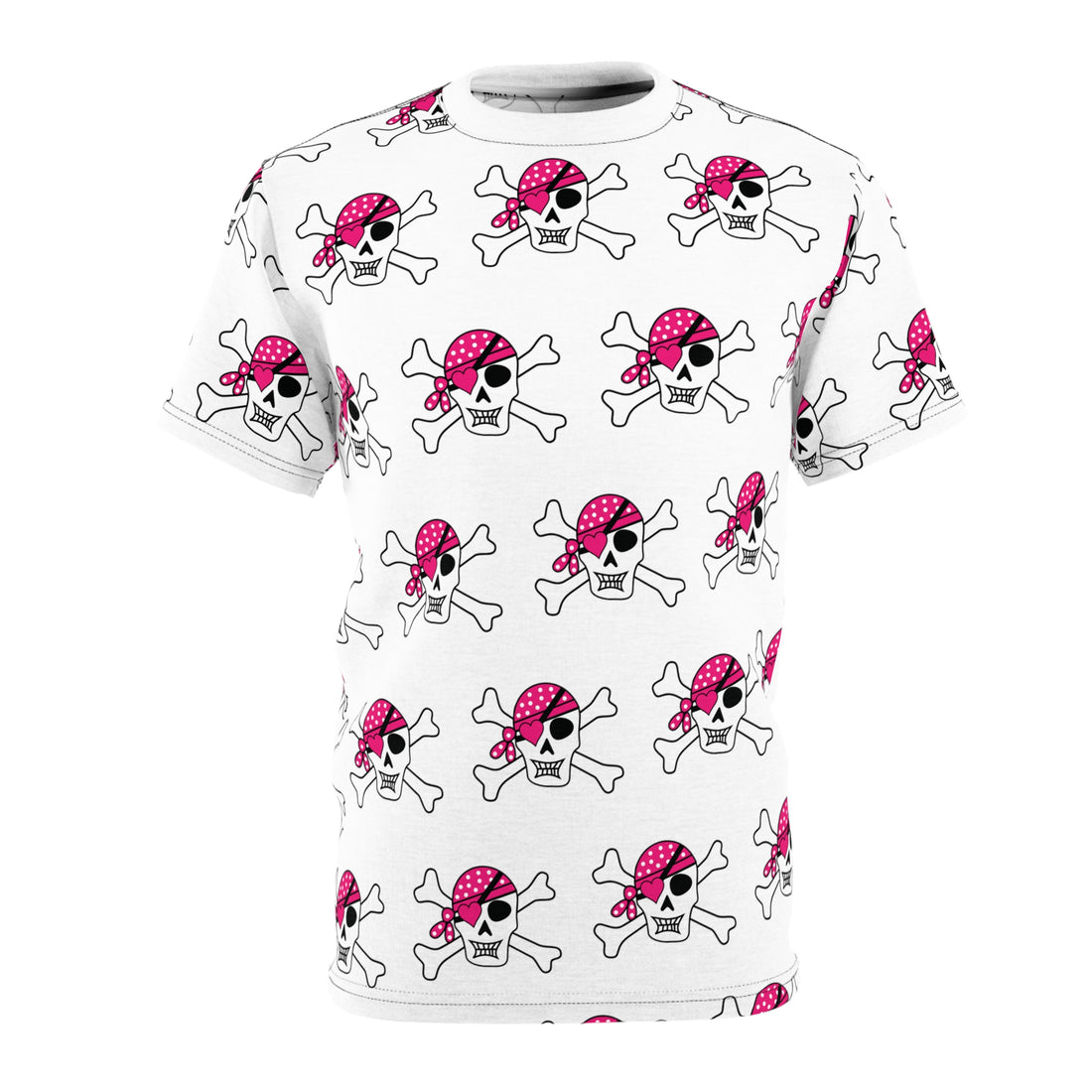 Unisex Skull and Crossbones Cut & Sew Tee