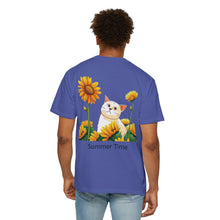 Summer Time - Sunshine Unisex Garment-Dyed T-shirt Love My Cat