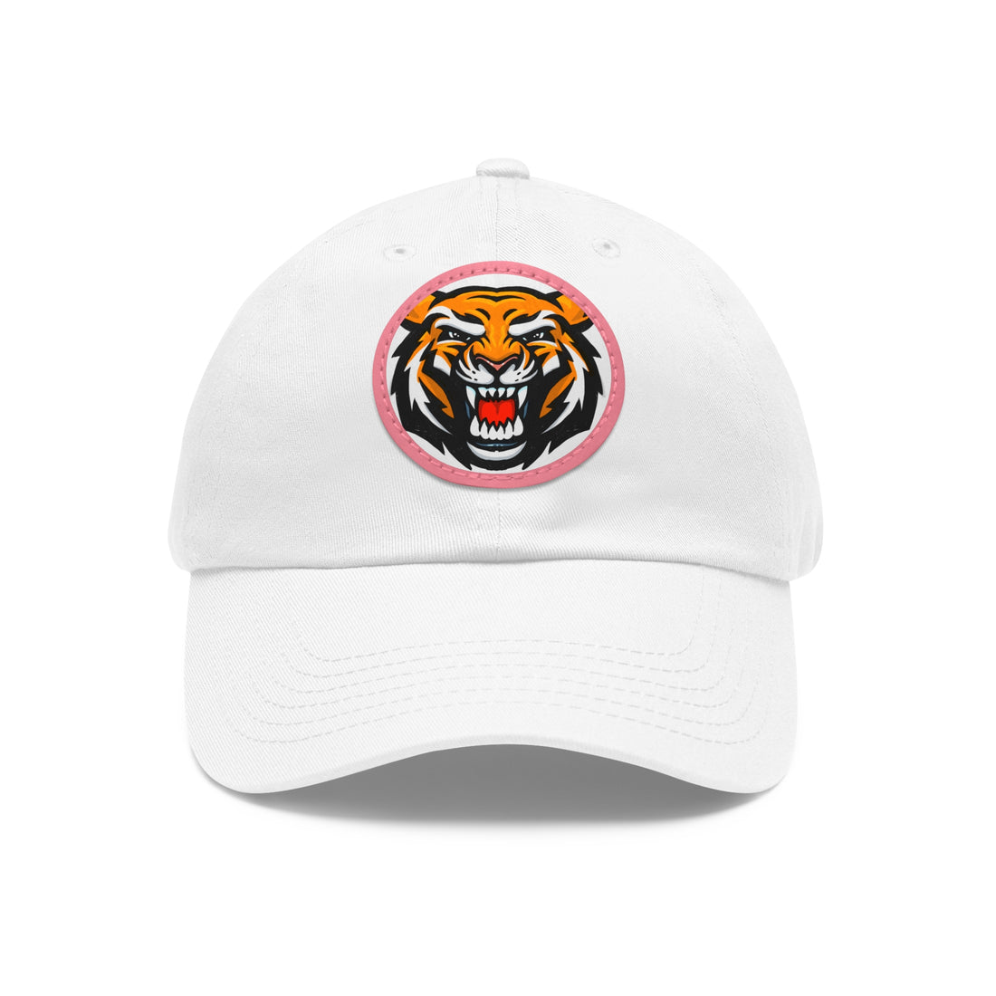 Tiger - Dad Hat with Leather Patch (Round)