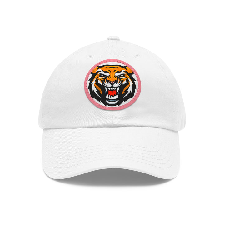 Tiger - Dad Hat with Leather Patch (Round)