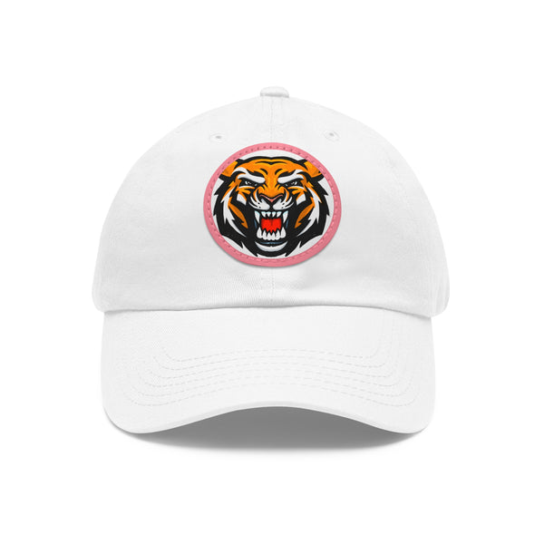 Tiger - Dad Hat with Leather Patch (Round)