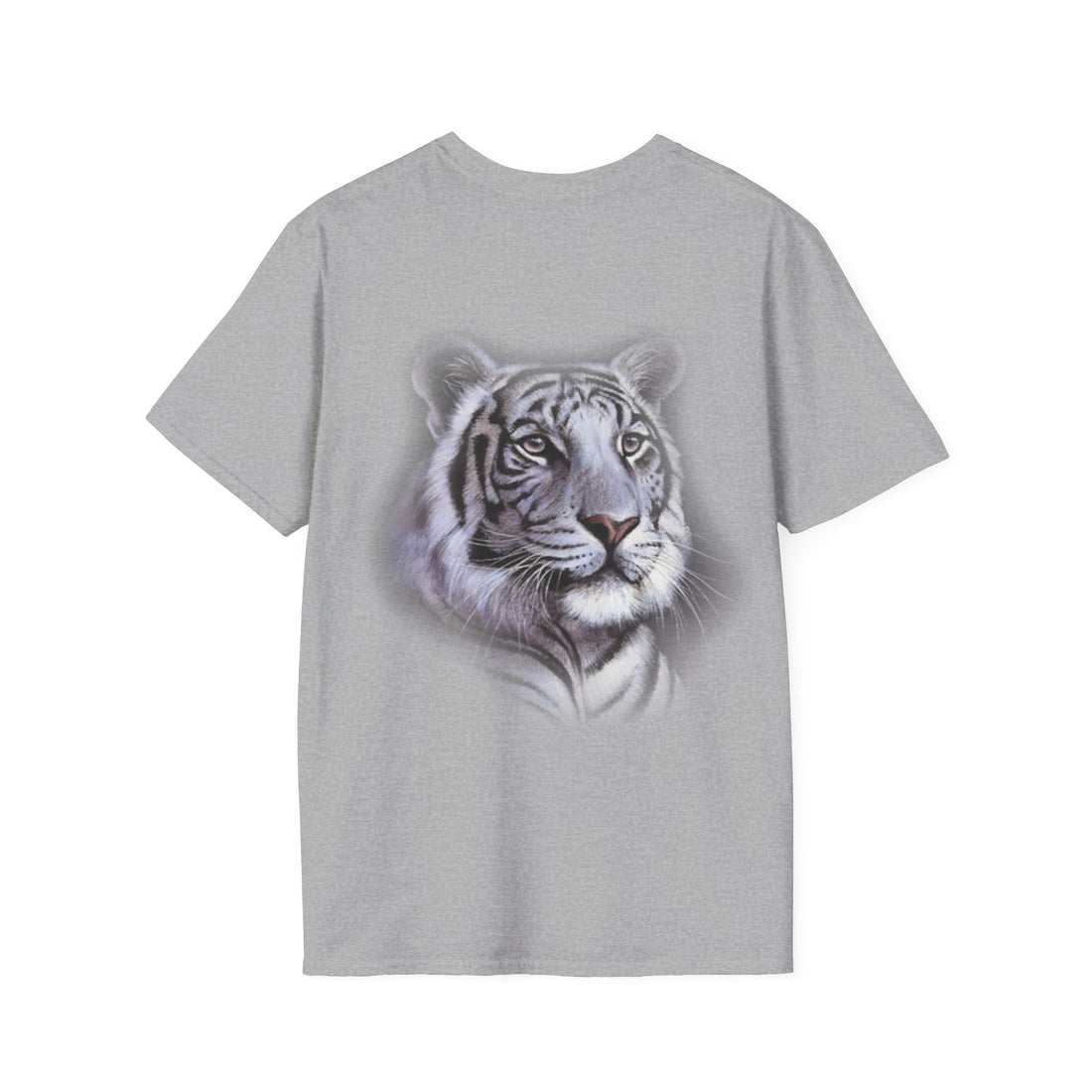 Hello Summer & Tiger in Back Unisex Softstyle T-Shirt