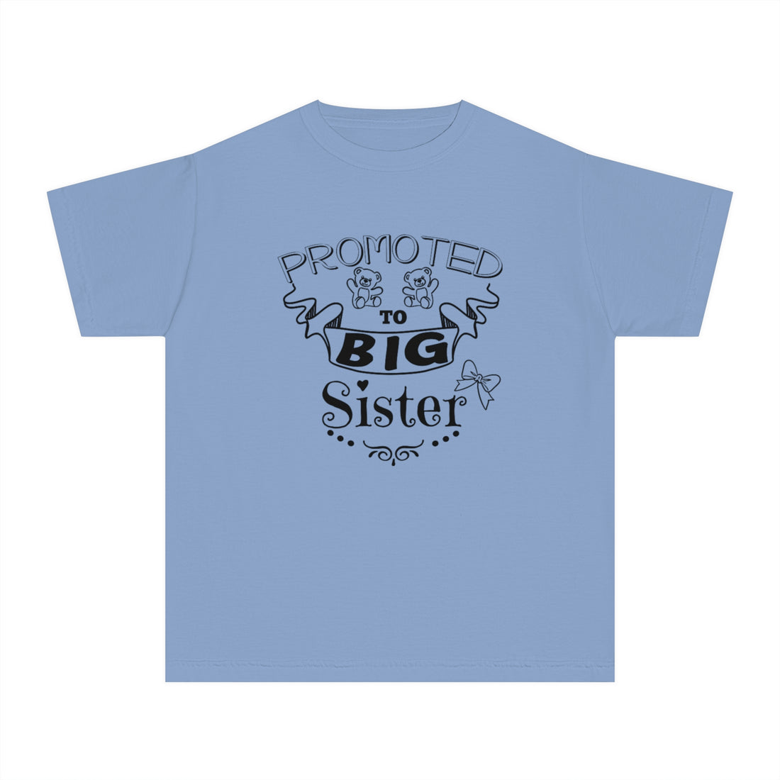 Promoted To Big Sister Youth Midweight Tee