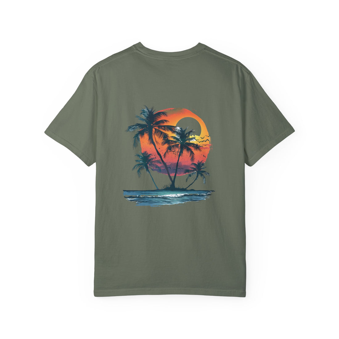 Hello Summer Sunset - Unisex Garment-Dyed T-shirt