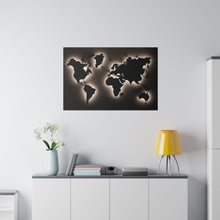 Motherboard map, World Map Matte Canvas, Stretched, 0.75