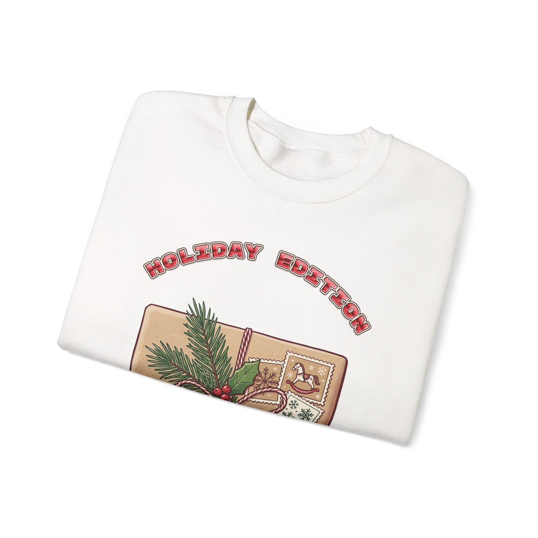 Holiday Edition Arriving 2027 pregnancy announcement Christmas sweatshirt by Inkida, view 6