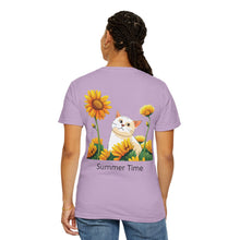 Summer Time - Sunshine Unisex Garment-Dyed T-shirt Love My Cat