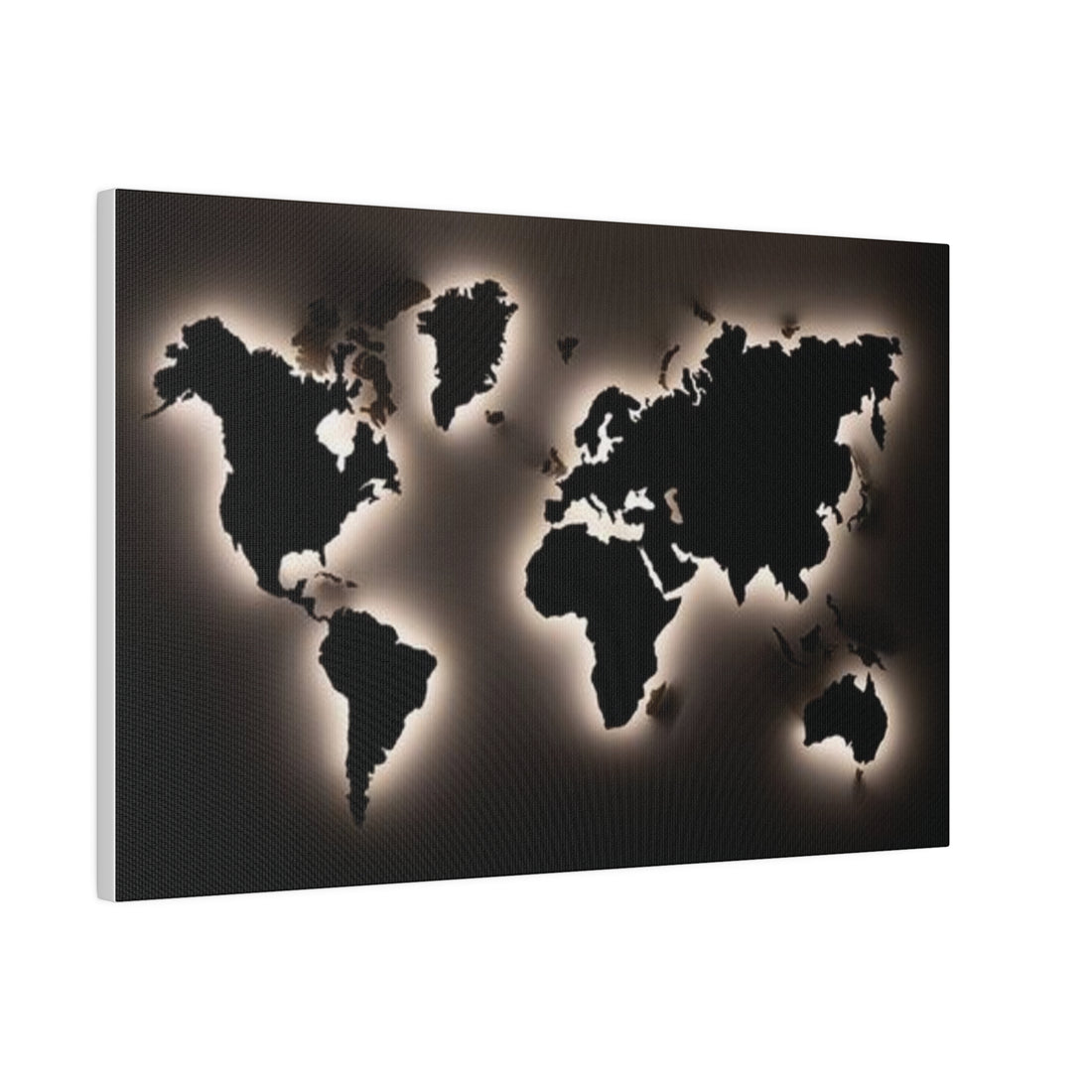Motherboard map, World Map Matte Canvas, Stretched, 0.75"