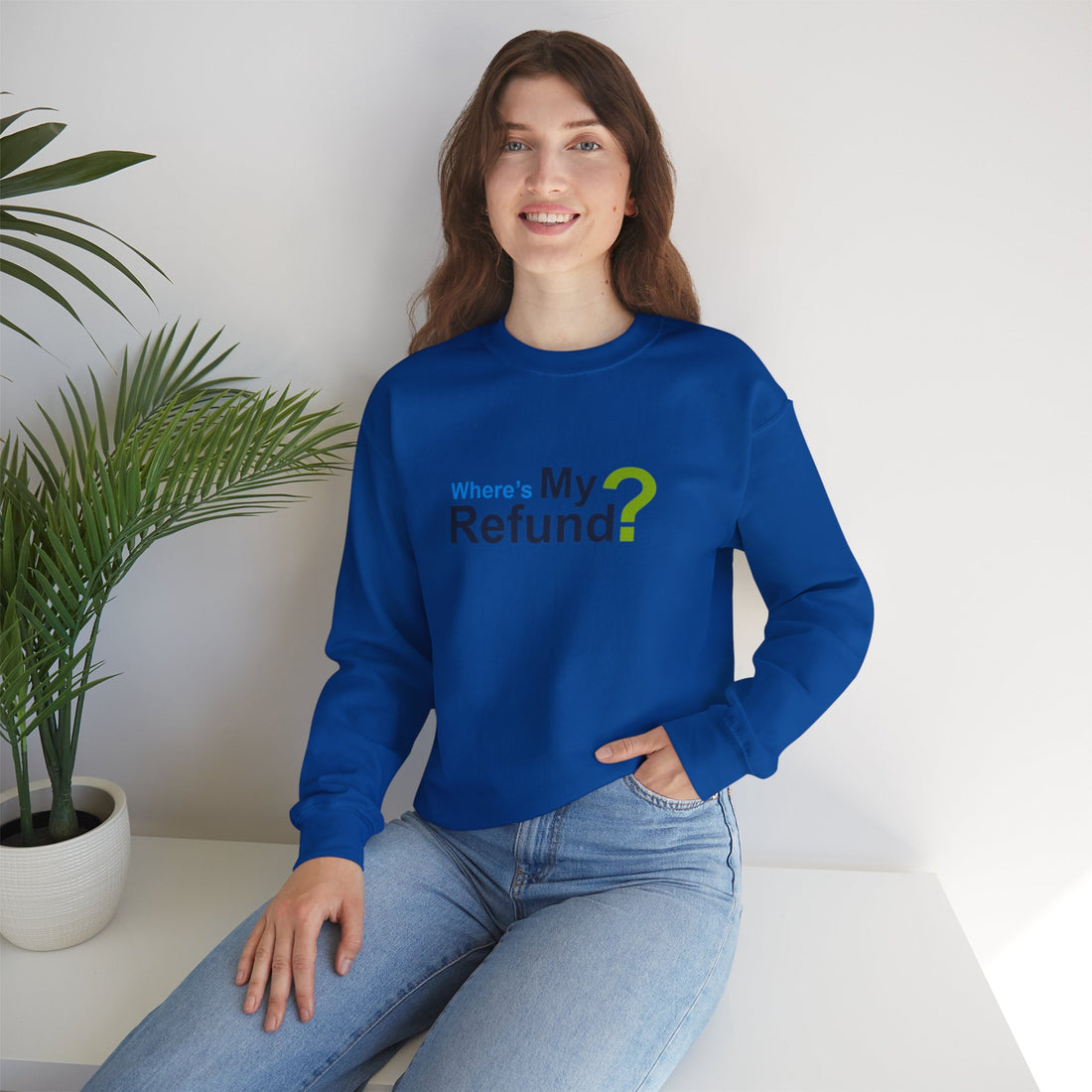 Where's My Refund?? Unisex Heavy Blend™ Crewneck Sweatshirt