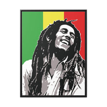 Portrait Bob Marley The Legend Matte Canvas W Black Frame