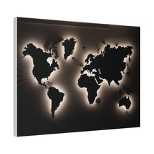 Motherboard map, World Map Matte Canvas, Stretched, 0.75