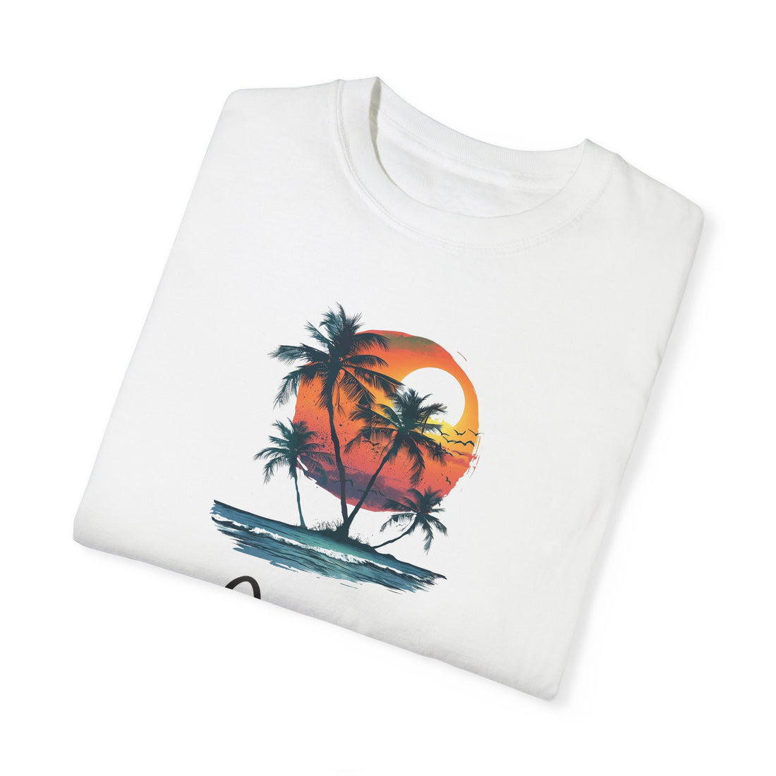 Hello Summer Sunset - Unisex Garment-Dyed T-shirt