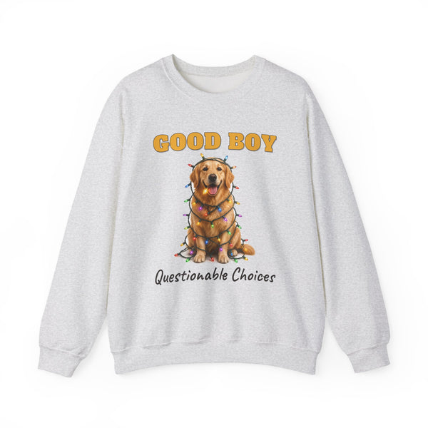 Good Boy, Questionable Choices funny sweatshirt, view 2