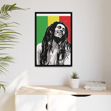 Portrait Bob Marley The Legend Matte Canvas W Black Frame