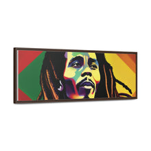 Colored Bob Marley Canvas Wraps, Horizontal Frame