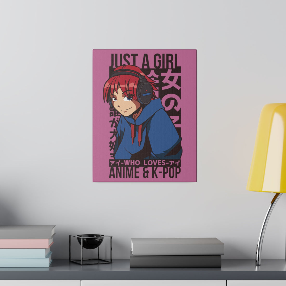 Just A Girl Who Loves Anime & KPOP - Matte Canvas, Stretched, 0.75"