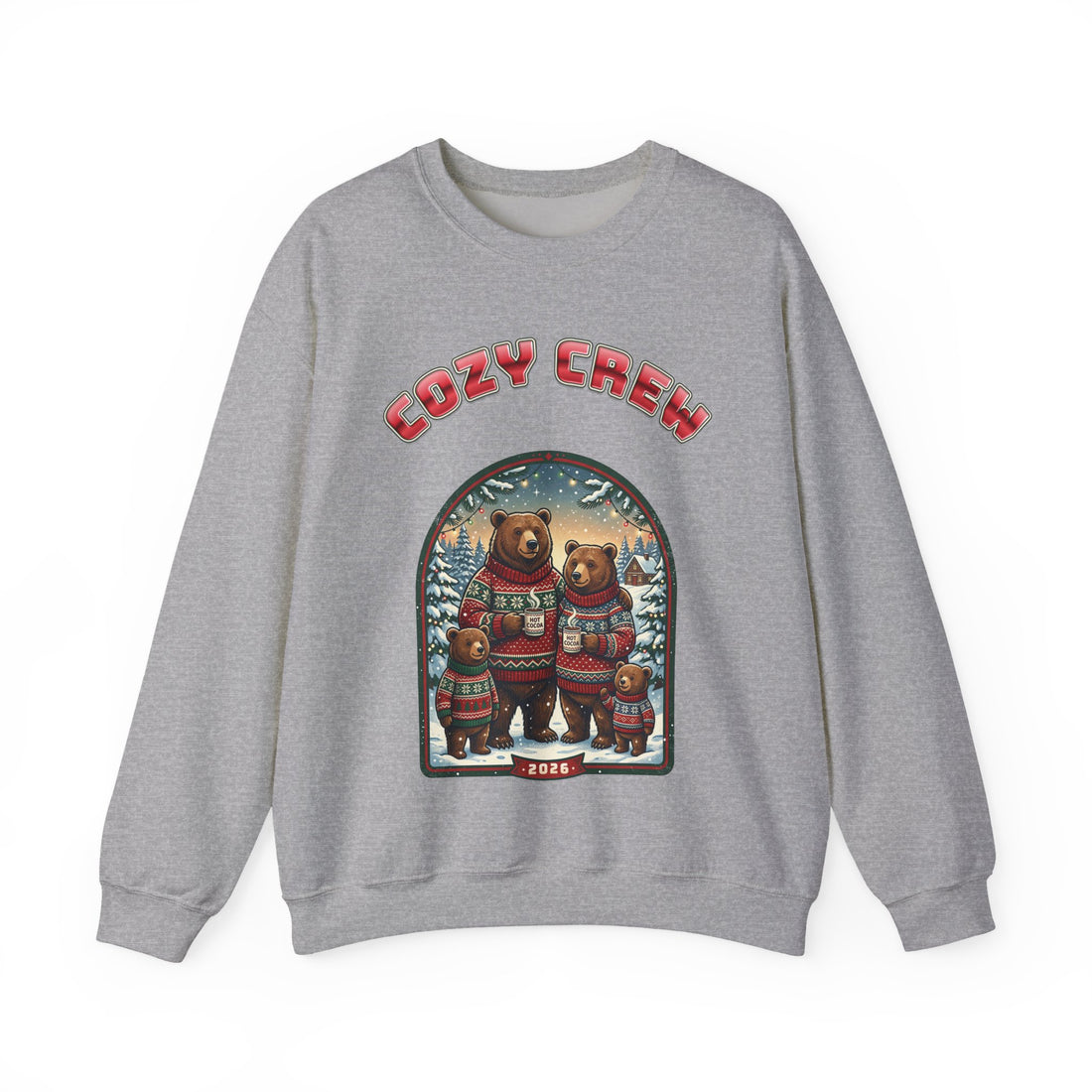 Head Elf in Charge 2026 family Christmas sweatshirt by Inkida, view 4