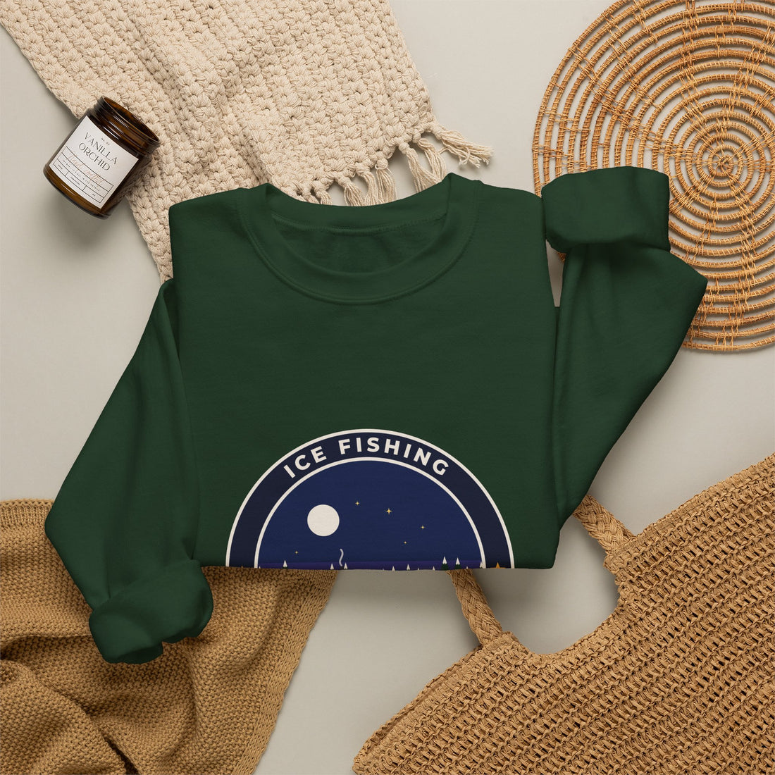 Ice Fishing (Mostly Snacks) Sweatshirt