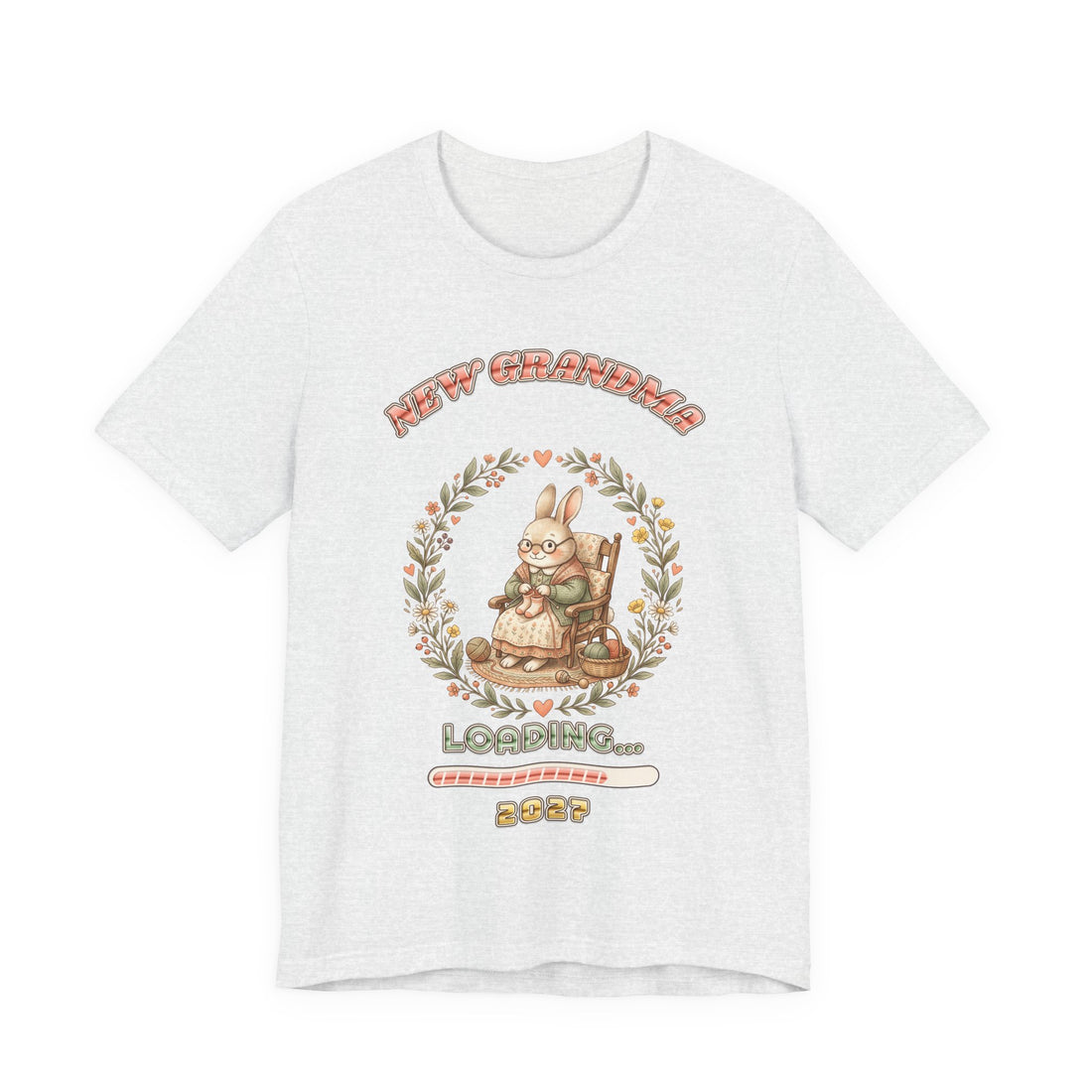New Grandma Loading 2027 pregnancy announcement t-shirt by Inkida, view 2