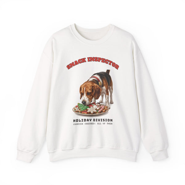 Snack Inspector, Holiday Division funny sweatshirt by Inkida