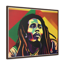 Colored Bob Marley Canvas Wraps, Horizontal Frame