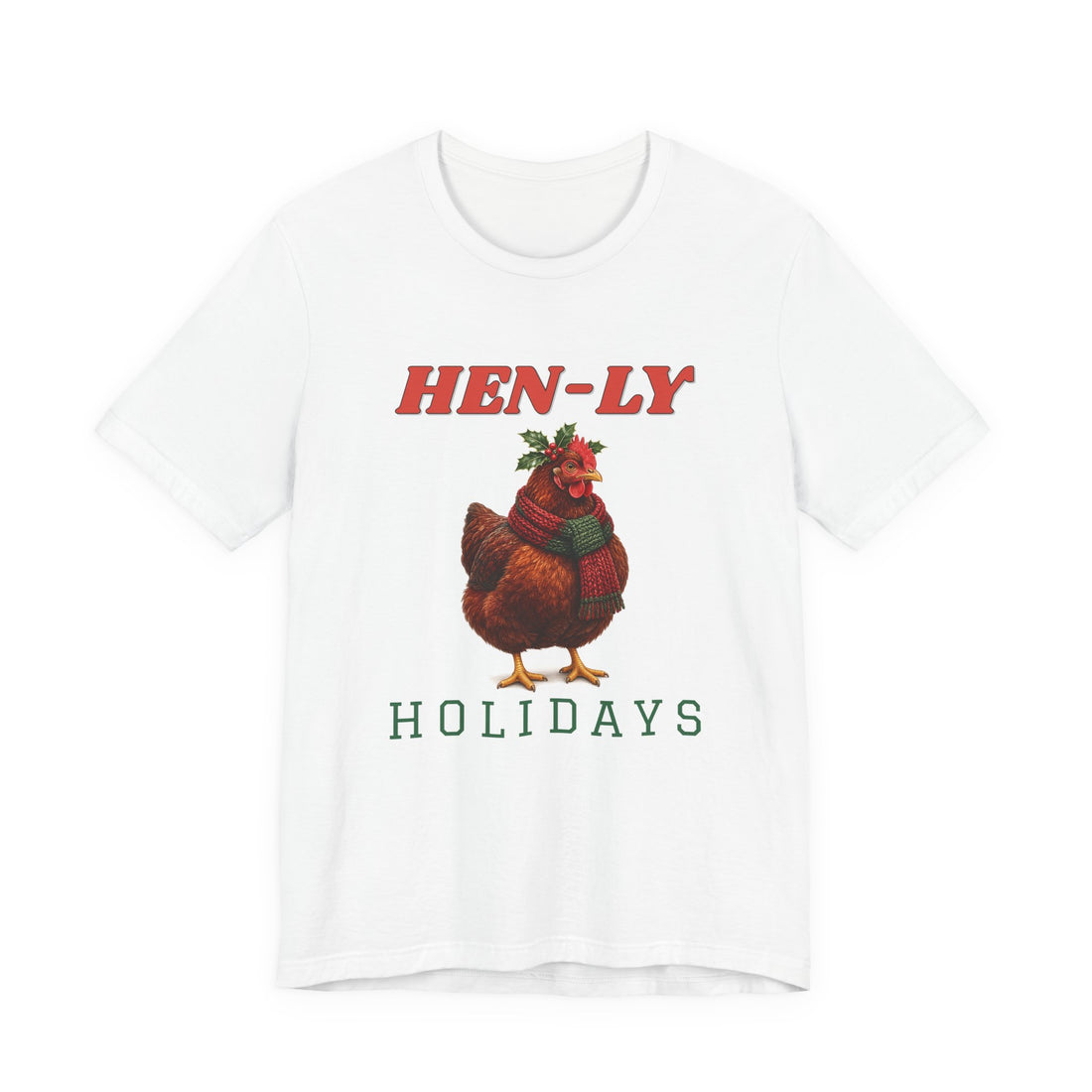 Hen-ly Holidays funny t-shirt by Inkida