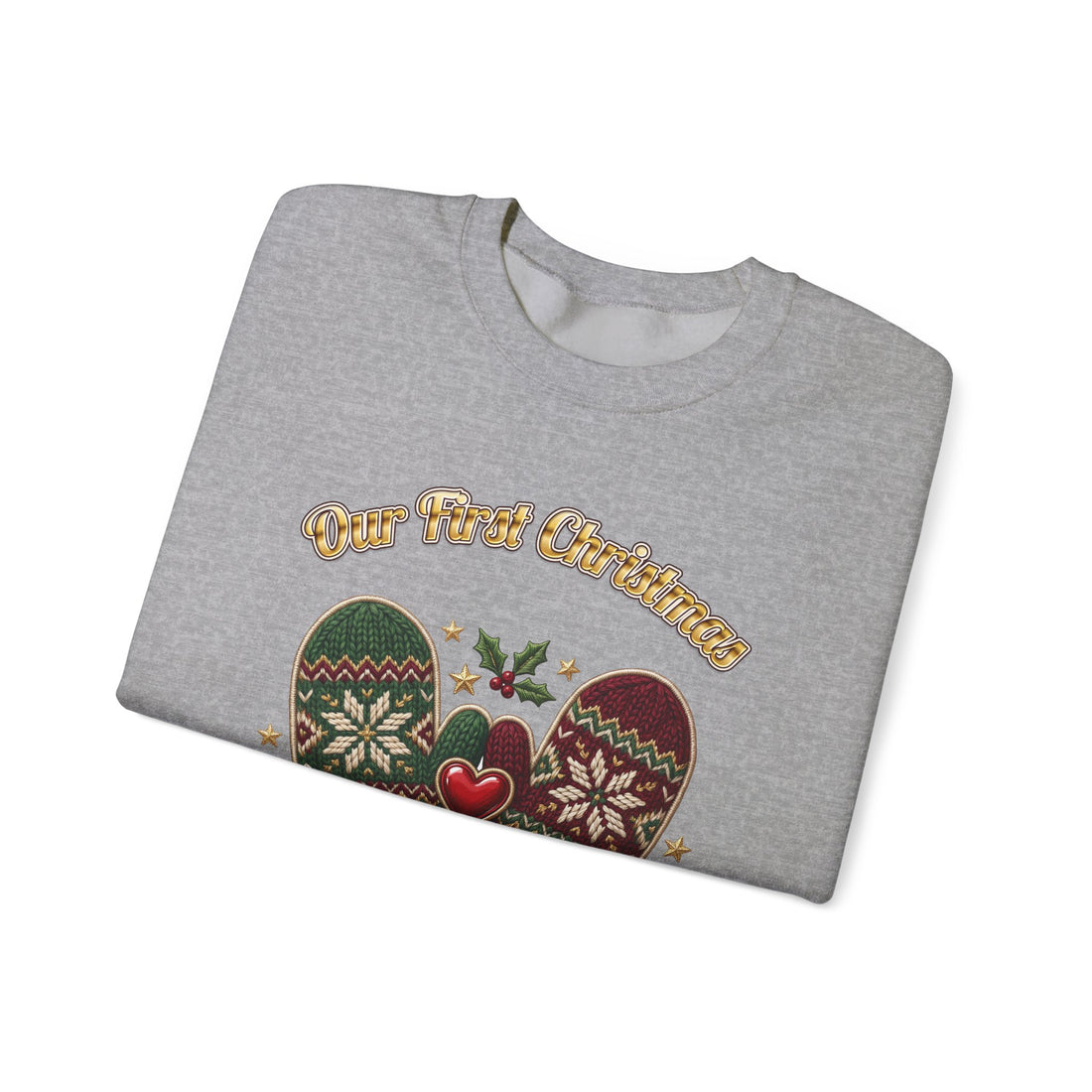 Our First Christmas as Us couples Christmas sweatshirt by Inkida, view 15