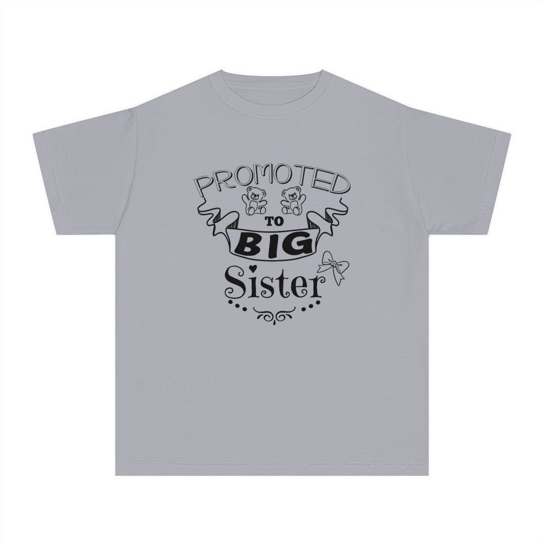 Promoted To Big Sister Youth Midweight Tee