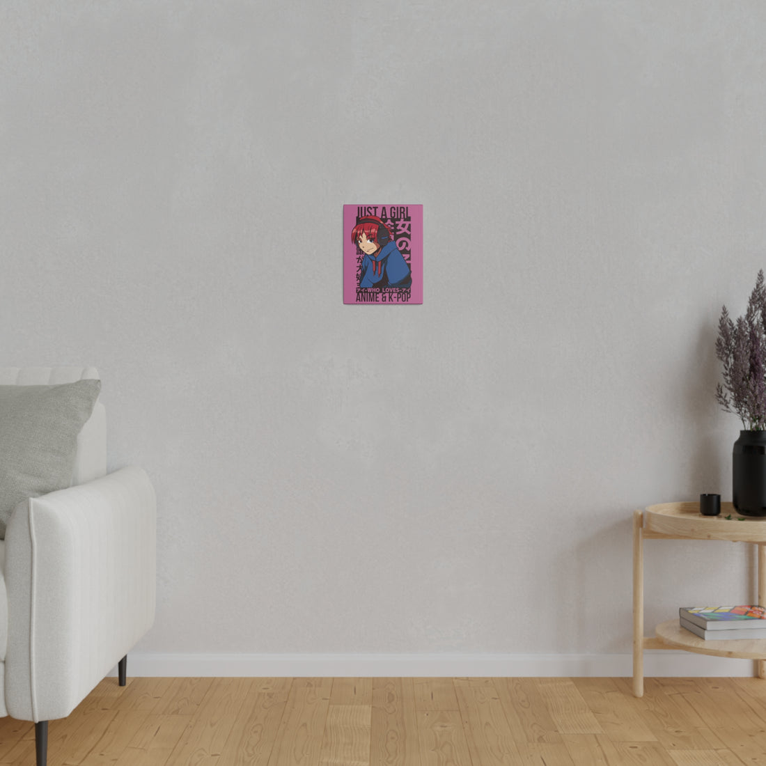 Just A Girl Who Loves Anime & KPOP - Matte Canvas, Stretched, 0.75"