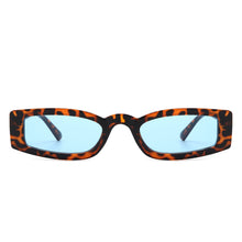 Starzest - Retro Rectangle Slim Tinted Square Narrow Sunglasses